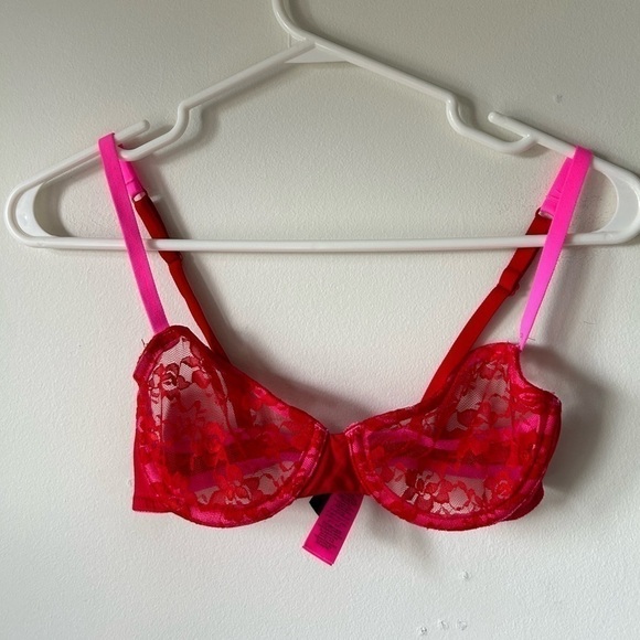 La Senza  Orange Lace Bra - Picture 1 of 4